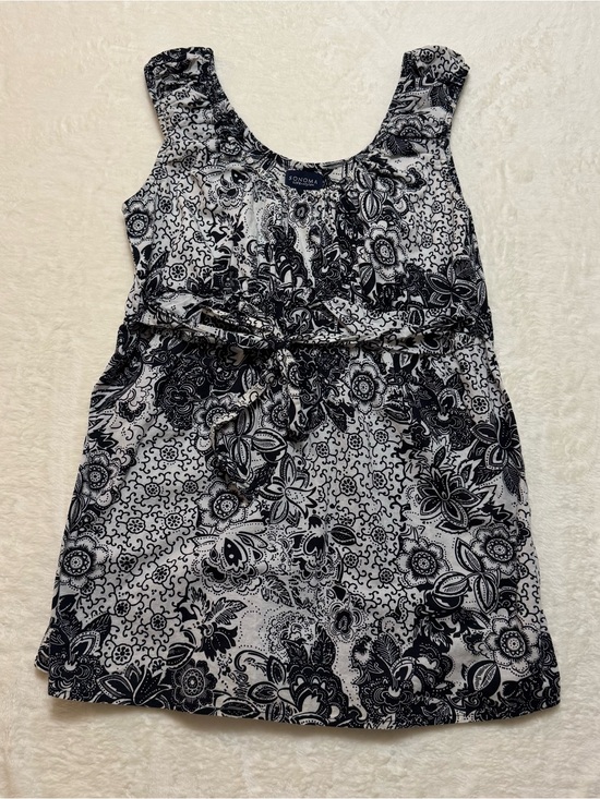 Sonoma Tops - Sonoma Life Style Top Blouse Women’s Medium Paisley Sleeveless Tie Belt Ruched